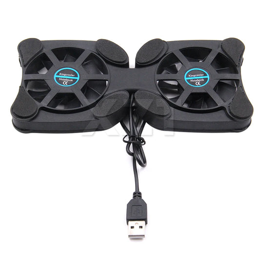 USB Mini Laptop Fan Stand Notebook Foldable Fan Cooler Notebook Cooling Pad Radiator Cooler Master Computer Accessories