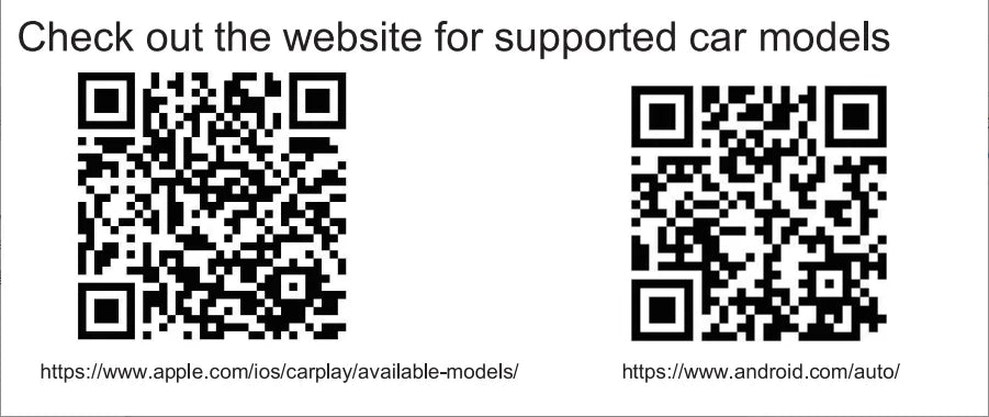 2-in-1 wired CarPlay to wireless wired Android Auto support USB/Type-C interface online map support voice control