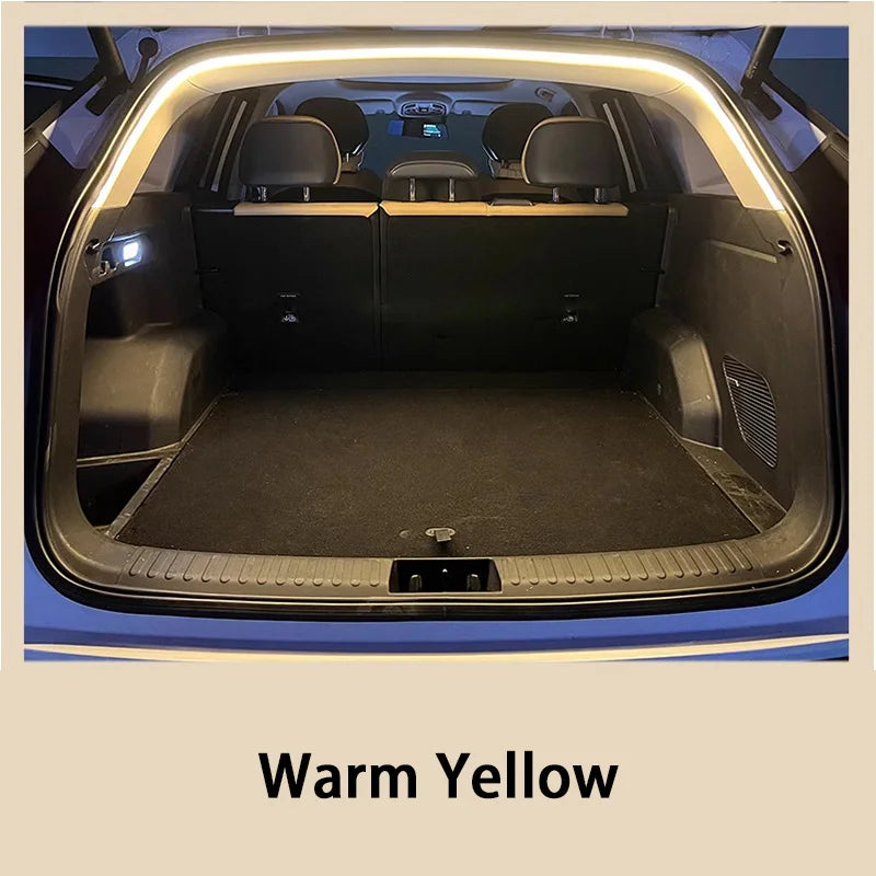 Car High Brightness Trunk Lighting Ambient Light Interior Decoration Led Wireless Automatic Sensing Tailgate Light Strip