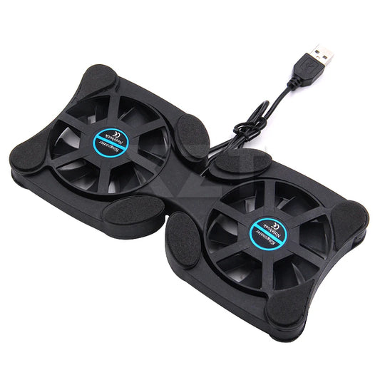 USB Mini Laptop Fan Stand Notebook Foldable Fan Cooler Notebook Cooling Pad Radiator Cooler Master Computer Accessories