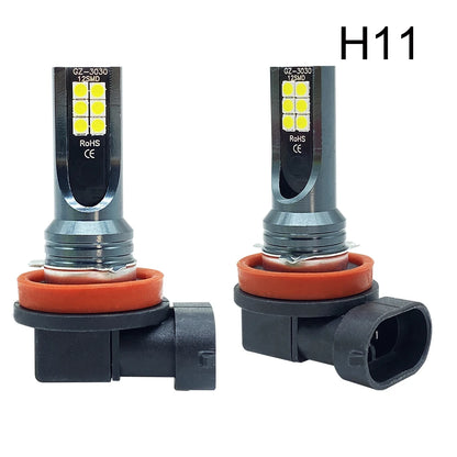 2Pcs Super Bright H4 H7 Led Bulb Car Headlight Motorcycle H1 H3 H8 H9 H11 Auto Fog Lamps 9005 9006 HB3 HB4 Light 12v 24V 80W