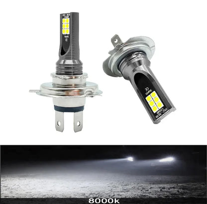 2Pcs Super Bright H4 H7 Led Bulb Car Headlight Motorcycle H1 H3 H8 H9 H11 Auto Fog Lamps 9005 9006 HB3 HB4 Light 12v 24V 80W