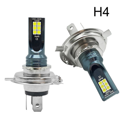 2Pcs Super Bright H4 H7 Led Bulb Car Headlight Motorcycle H1 H3 H8 H9 H11 Auto Fog Lamps 9005 9006 HB3 HB4 Light 12v 24V 80W