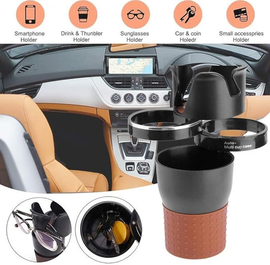 Auto Multi Cup Holder – Adjustable Car Organizer